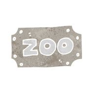 Cartoon Zoo Sign N20