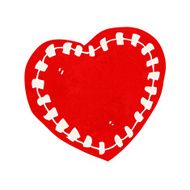 cartoon stitched heart N11