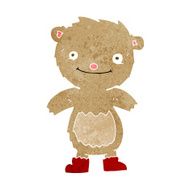 cartoon teddy bear wearing boots N3