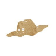 cartoon old australian hat N12