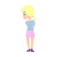 cartoon pretty girl N123