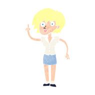 cartoon woman with question N26