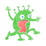 cartoon weird little alien N23