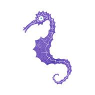 Cartoon Sea Horse N38