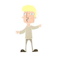 cartoon curious man N82