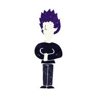 cartoon vampire man N129