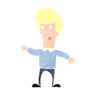 cartoon man sticking out tongue N33