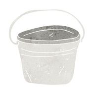 cartoon metal bucket N11