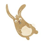Funny cartoon rabbit N56