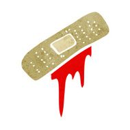 cartoon bloody plaster N8