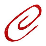 cartoon paperclip N26