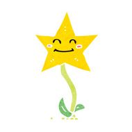 cartoon star flower N11