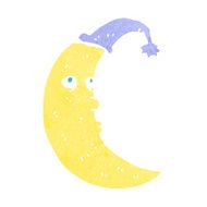 Sleepy Moon Cartoon N19