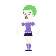 cartoon zombie monster woman N11