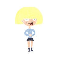 cartoon sly woman N11