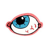 cartoon spooky eye N11