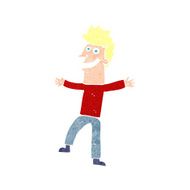 cartoon happy man N555