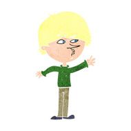 cartoon worried man reaching N22