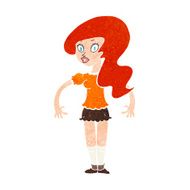 cartoon pretty woman N325