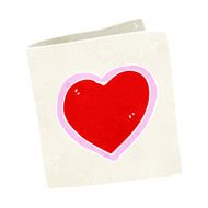 cartoon love heart card N10