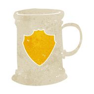 cartoon old tankard N10