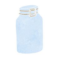 cartoon glass jar N8