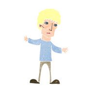 cartoon worried man N124