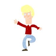 cartoon rushing man N10