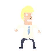 cartoon nervous businessman N11