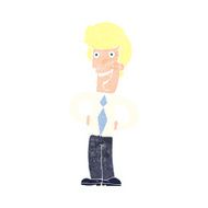 cartoon happy man N556