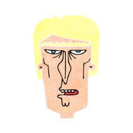 cartoon angry face N32