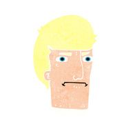 cartoon man narrowing eyes N39