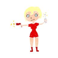 cartoon future space girl N11