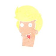 cartoon man with tongue hanging out N11