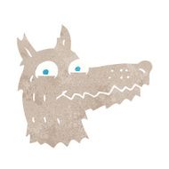Cartoon Wolf Head N32