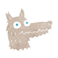 Cartoon Wolf Head N33