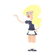 Cartoon Waitress N40