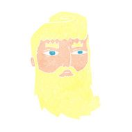 cartoon bearded man N68