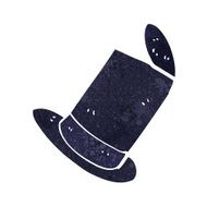 cartoon old top hat N25