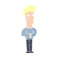 cartoon jaded man N22