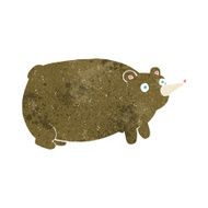 funny cartoon bear N75