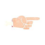 cartoon pointing hand symbol N12