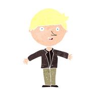 cartoon man in casual jacket N11