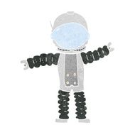 Cartoon Astronaut N160