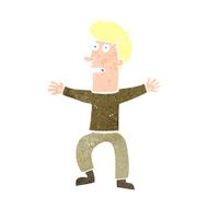 cartoon startled man N58