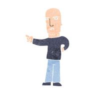 cartoon tough guy pointing N10