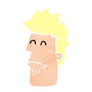 cartoon man feeling sick N10