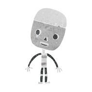 cartoon sad robot N11