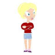 cartoon pretty woman N326