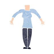 cartoon female body (add photos or mix and match cartoons) N274